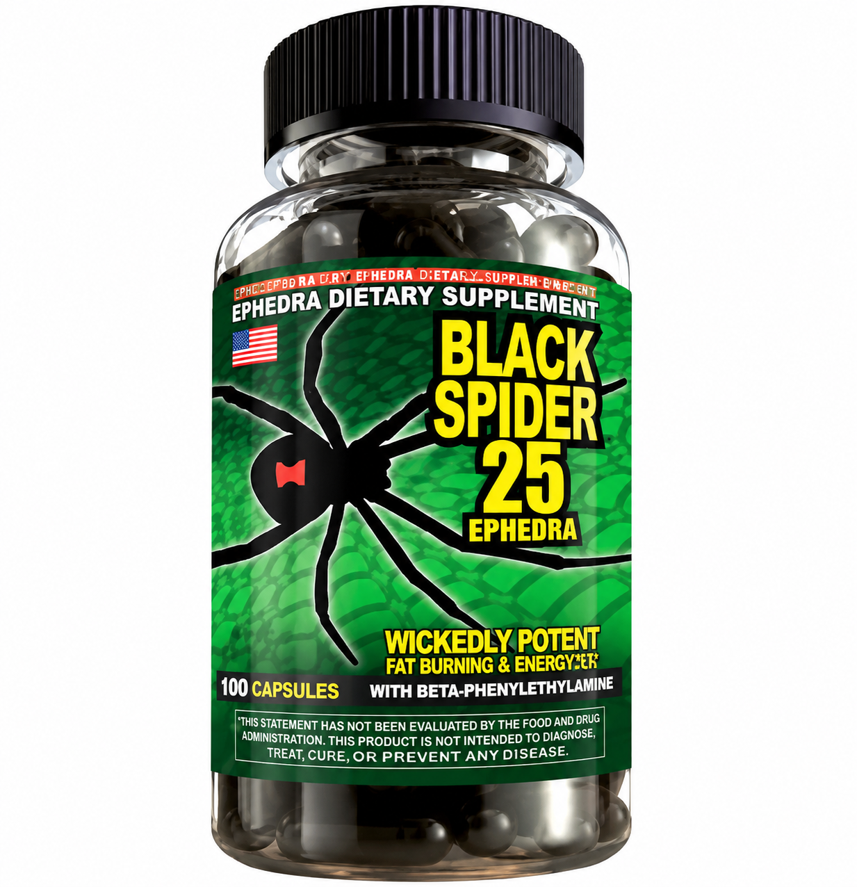 BLACK SPIDER 25 100 CAPS